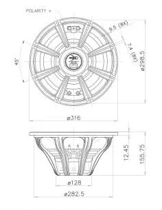 Купить FaitalPRO НЧ Динамик 12FH520 - 600 Вт (8 Ом)  2