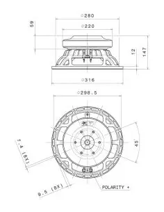 Купить FaitalPRO НЧ Динамик 12HP1030 - 1000 Вт  2