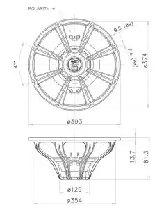Купить FaitalPRO НЧ Динамик 15FH500 - 500 Вт (8Ом)  2