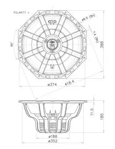 Купить FaitalPRO НЧ Динамик 15FX560 - 700 Вт  2