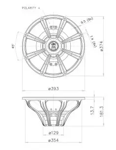 Купить FaitalPRO НЧ Динамик 15HP1020 - 700 Вт  2