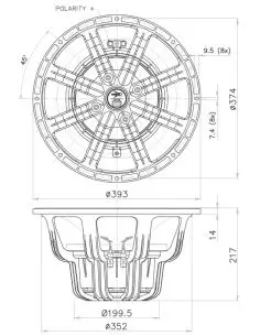Купить FaitalPRO НЧ Динамик 15XL1400 - 1400 Вт  2