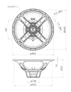 Купить FaitalPRO НЧ Динамик 18HP1042 - 1000 Вт  2