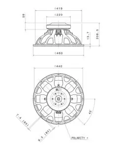 Купить FaitalPRO НЧ Динамик 18HP1030 - 1200 Вт  2