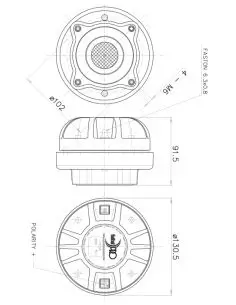 Купить FaitalPRO ВЧ Драйвер HF206 - 80 Вт  2