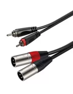 Купить Готовый аудиокабель Roxtone RACC190L3, 2х1x0.14 кв. мм, вн. диаметр 4x8 мм, 3 м 