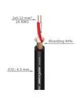 Купити Супергнучкий мікрофонний кабель Roxtone SFMC265, 2х0, 22 кв. мм, вн. діаметр 6.5 мм, 100 м