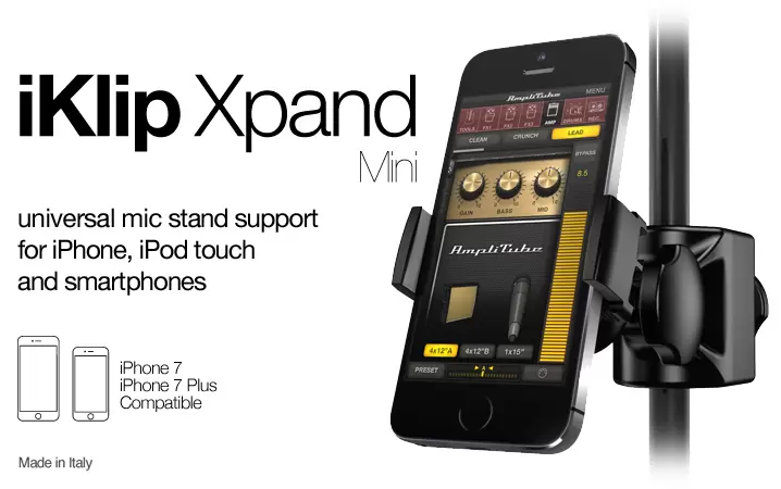 iKlip Xpand Mini - Universal Mic Stand holder for any iPhone, iPod touch and other smartphones