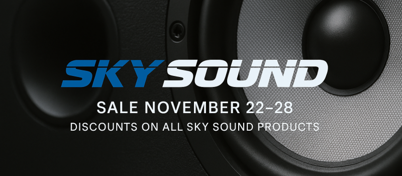 Акція Sky Sound 22–28 листопада | Знижки на стельову, настінну та рупорну акустику